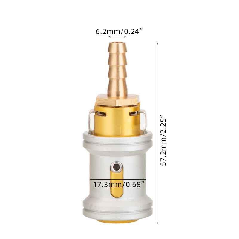 

6.5/8Mm Car Tire Valve Clip Pump Nozzle Clamp Solid Brass Air Chuck Inflator Pump Adapter Quick Connect The Inflation Connector