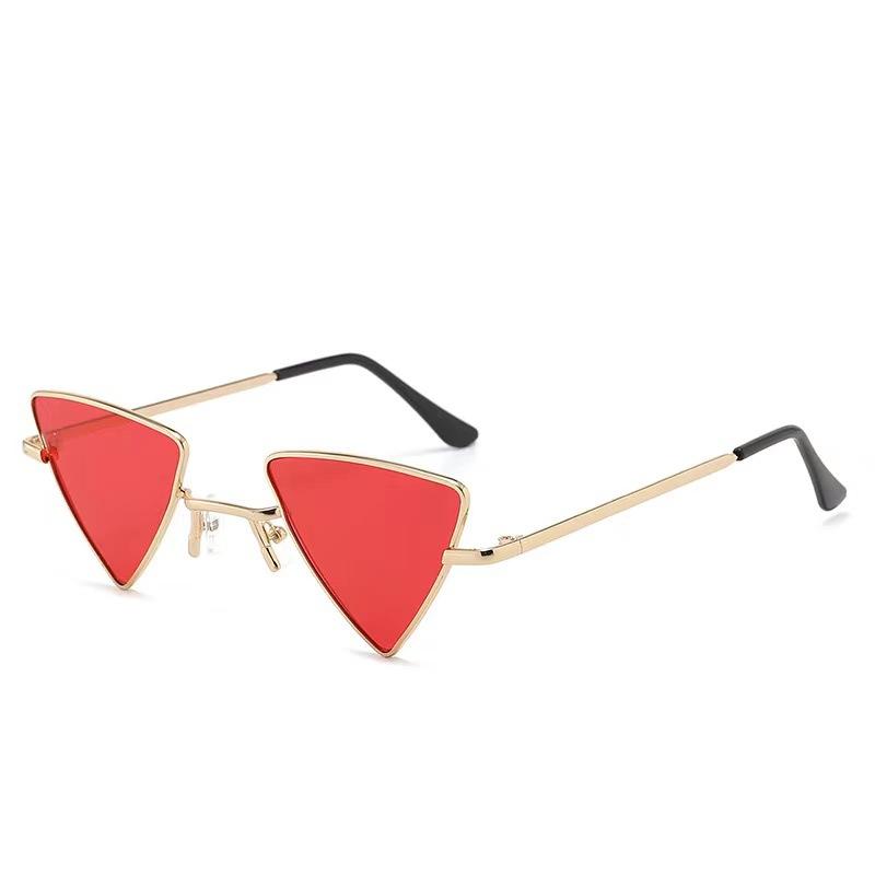 New Vintage Triangle Women Sun Glasses Personality Frame Resin Lens Travel Eyewear Women's Entertainment And Leisure UV Glasses