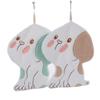 Coral fleece hanging hand towel cartoon shape absorbent cute hanging towel kitchen bathroom hand towel