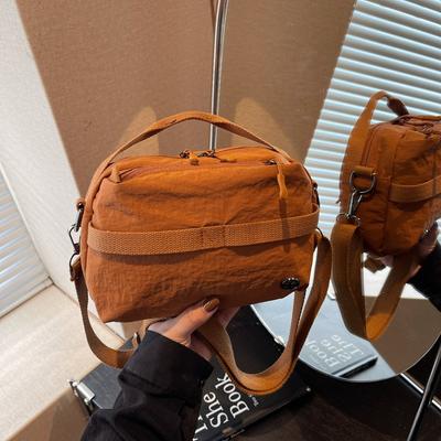 Niche Design Waterproof Oxford Cloth Small Square Bag Casual Messenger Bag Versatile Bag Shoulder Bag Lightweight Mobile Phone Bag