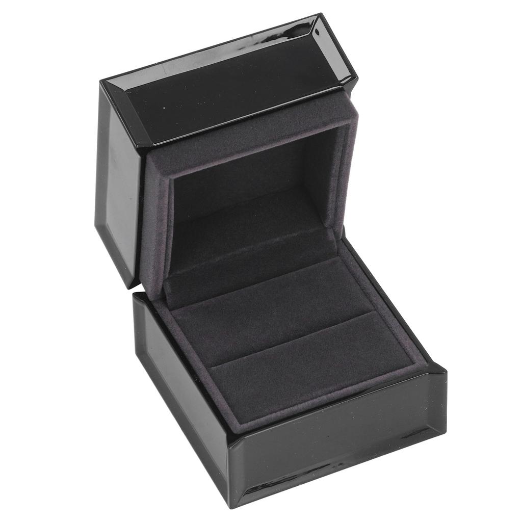 Halsband med hänge Låda LED-ljus Hänge Halsband Presentförpackning Sammet Smyckeskrin Förvaringsetui för