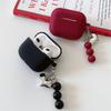 Solid Color Beaded Heart Case Suitable for AirPods Pro 1st Generation, 1st Generation Pro 1st Generation Apple Bluetooth Earphone Case