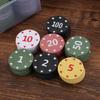 100Pcs Casino Poker Chip with Case Roulettes Game Bingo Chip Plastic Counting Counters Poker Chip Kids Teaching Reward