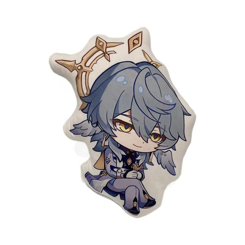 Anime Honkai Star Rail Plush Pillow Soft Crystal Velvet Hugging Cushion 45cm