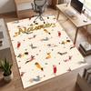 Cute PUPPY (19) Personalized name Office Carpet Stylish Decor for Living Room Bedroom Kitchen