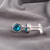Apatite Gemstone 925 Sterling Silver Handmade Jewelry Cufflinks Gift For Father CL-3-12