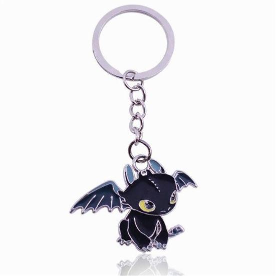 

Lovely Toothless Cartoon Dragon Keychain Key Ring Organizer Backpack Bag Decor
