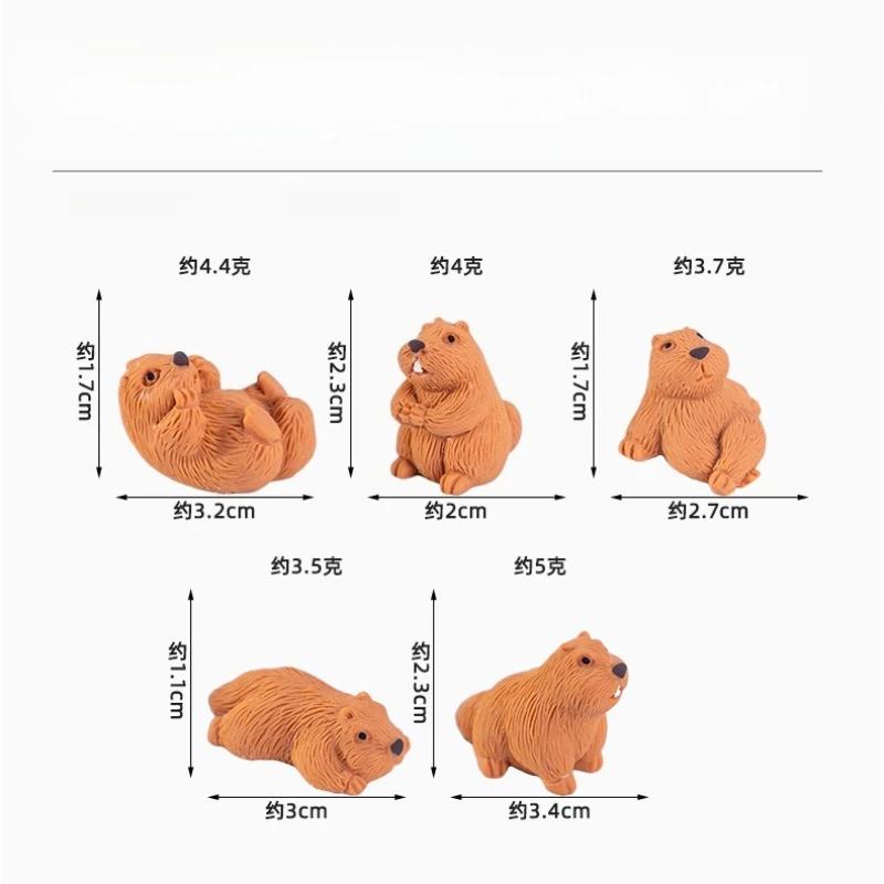 Micro Landscape Mini Figurines Landscaping Groundhog Simulation Wildlife Resin Crafts Small Accessories Tabletop Ornament