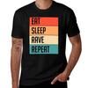 Eat Sleep Rave Repeat TShirt Summer Casual Loose TShirt