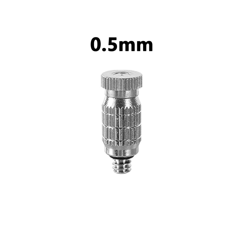 High Pressure Anti Drip Atomizing Nozzle Anti Drip Fog Sprayer Misting Nozzle Cooling Humidify Sprinkler 3/16" Thread 0.1~0.5mm