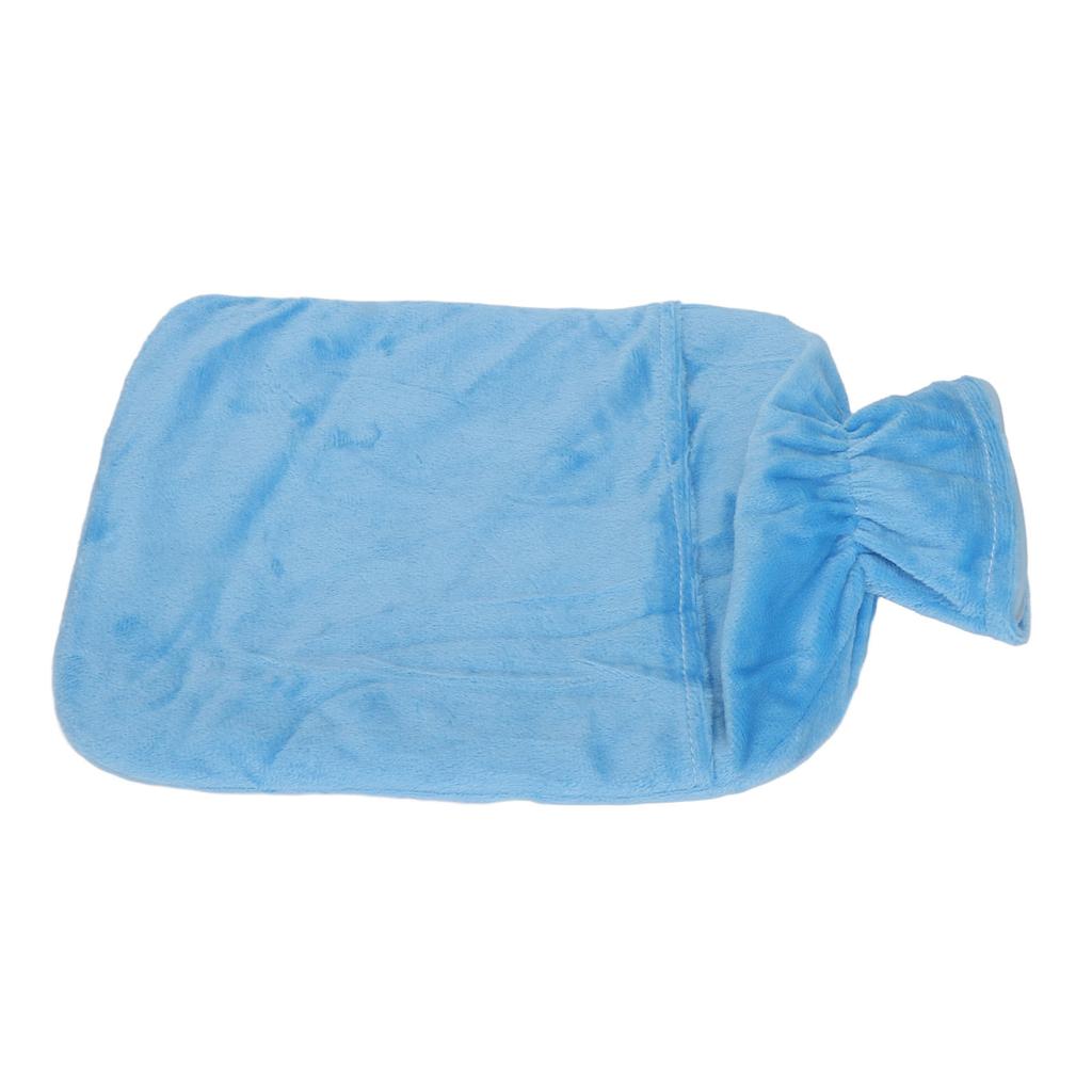 Hot Water Bag with Soft Plush Cover Home Portable Soreness Relief 2L PVC Hot Water Bottle for Menstrual Cramps
