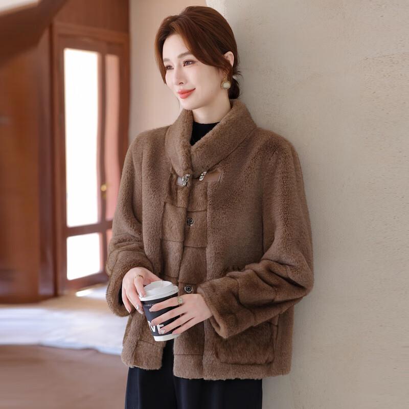 Ronghua Mama Age-Reducing Winter Mink Velvet Short Fur Coat
