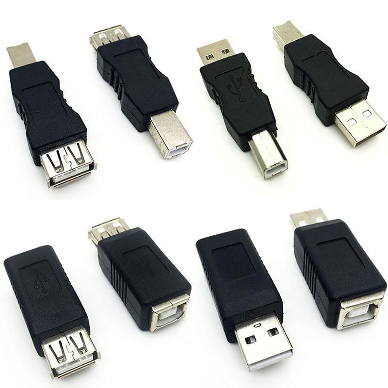 USB 2.0 Typ A Buchse auf Typ B Stecker Drucker Scanner Adapter Konverter Anschluss