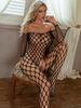 Sexy Crotchless Lingerie For Women Fishnet Teddy Bra Set Erotic Costumes Stretch Mesh Hollow Bodystockings Female Underwear Sets