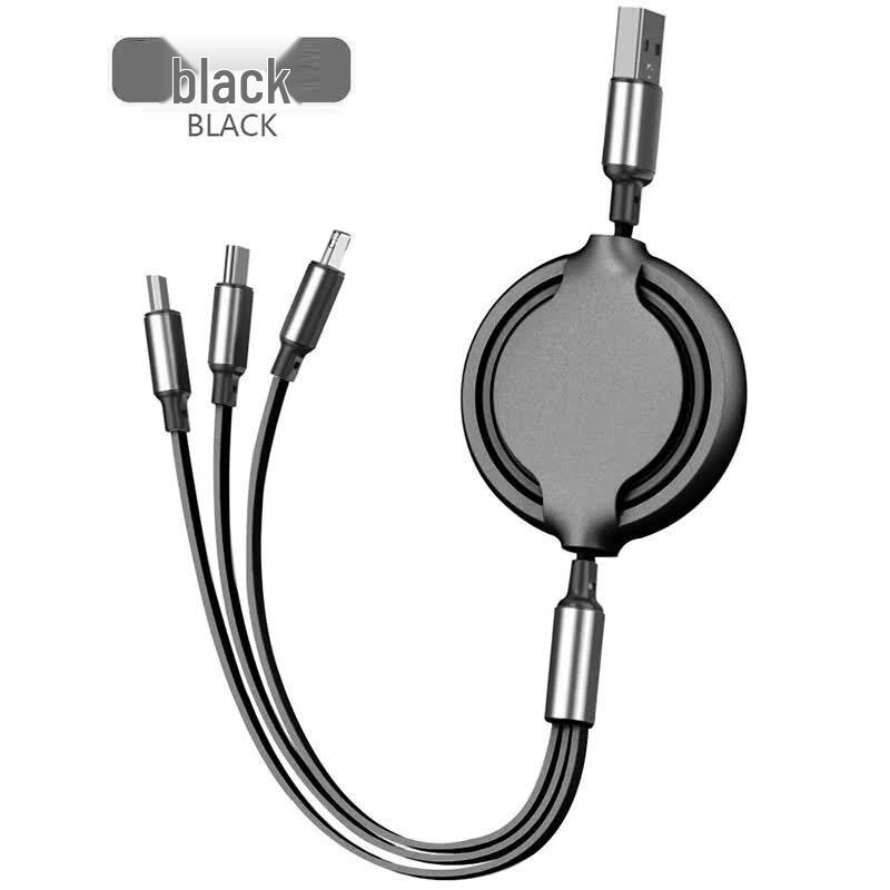 HMERCY 3-in-1 Retractable Fast Charging Cable