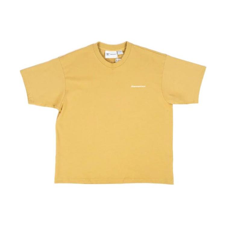 adidas x Pharrell Humanrace Small Logo T-Shirt Tan Men s HG1805 L