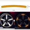 Self-adhesive Car Tire Reflective Stripes 20PCS Waterproof Night Warning Stickers for Wheel Hub Safety Driving