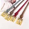 Slim Leather Belt with Casual Pants Short Skirt Jeans Women's Belt Leather Leather Goods