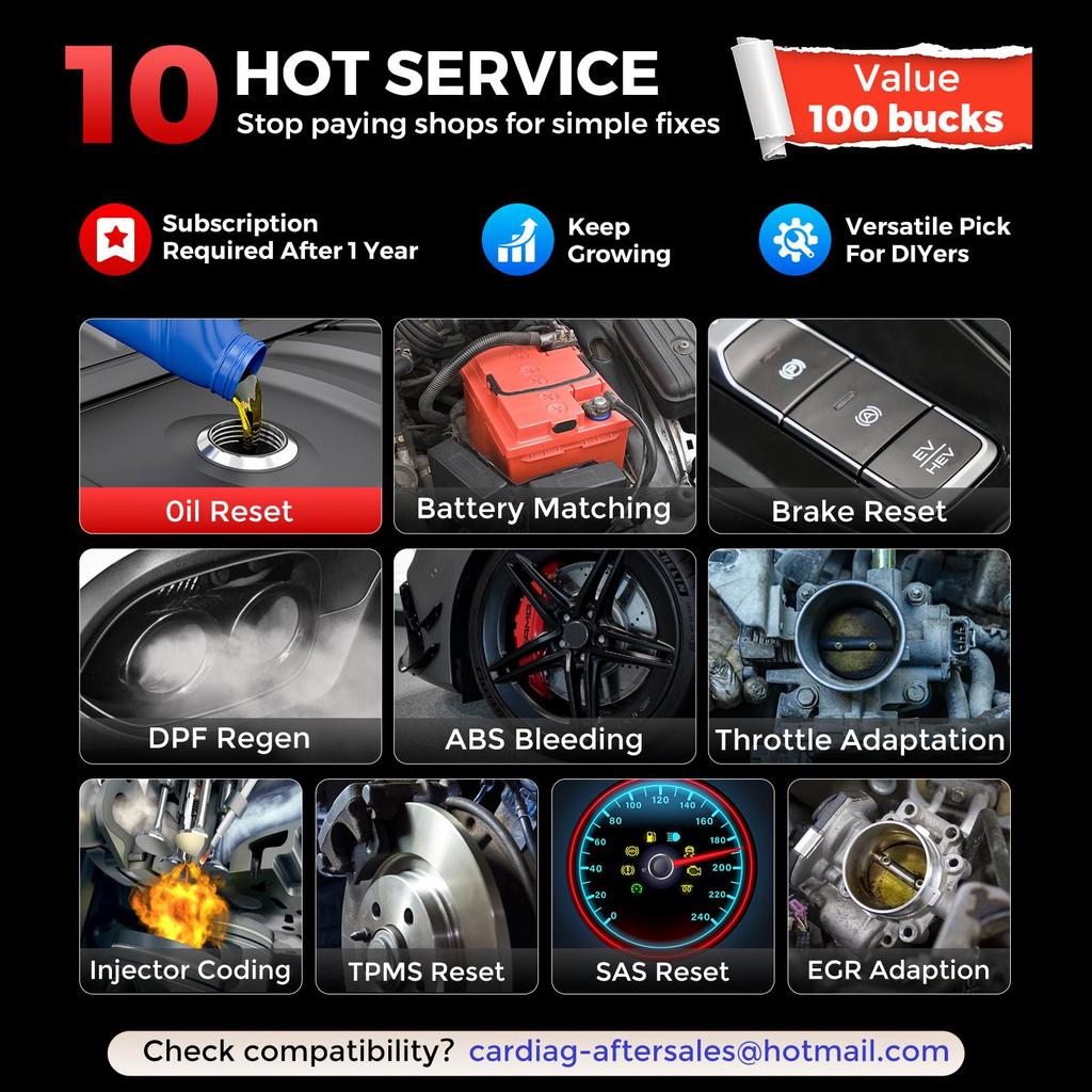Escáner OBD2 KING BOLEN EDIAG Link Todos los Sistemas Todos los Sistemas 10 Restablecimientos 1 año Actualización Gratuita todos los OBD2 Auto Vin Soporte CANFD FCA SGW