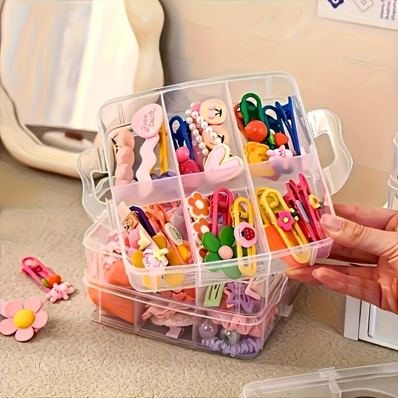 3-Tier Stackable Organizer Box with Compartments - Durable Plastic Storage for Kitchen, Bedroom, Jewelry & Crafts - Snap Design, Versatile Storage Box
