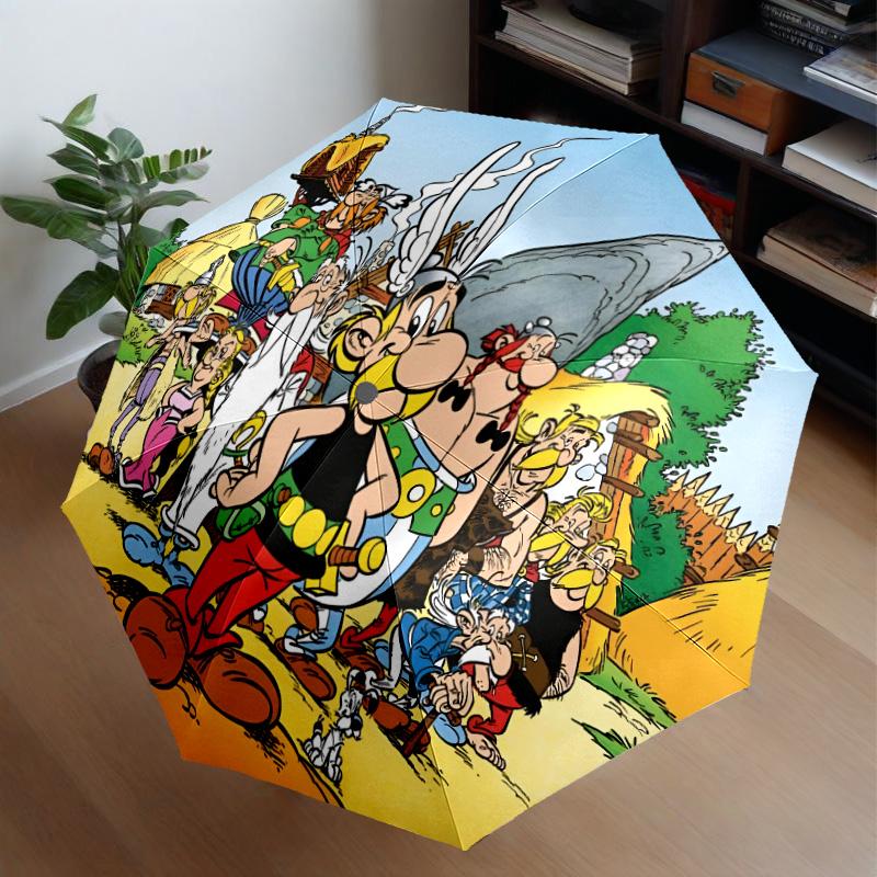 Asterix Friends Umbrella 8-Frame for Travel, Camping, Casual Lightweight Portable Umbrella, Essential for Every Family Holidays Gift
