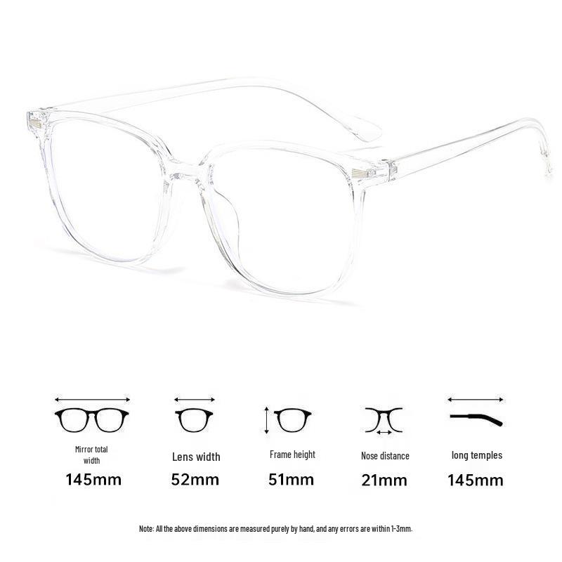 Trendy Unisex Korean-Style Myopia Glasses with High-End Anti-Blue Light Frames