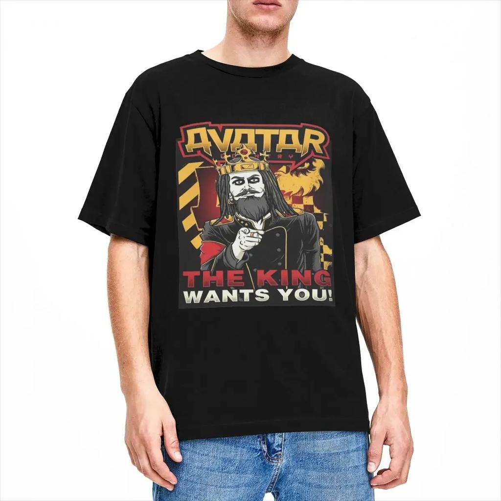 Avatar Band für Herren Damen T-Shirt Der König will dich Bekleidung Lässiges T-Shirt T-Shirts Alle Jahreszeiten Kleidung