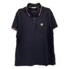 MONCLER MAGLIA POLO MANICA CORTA polo shirt tops XL NavyUsed