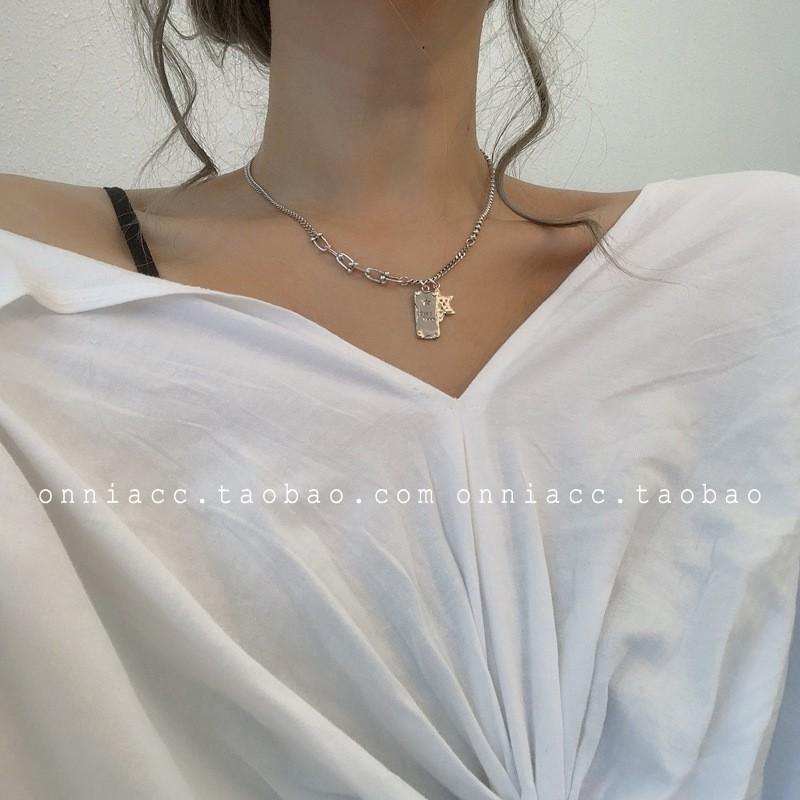 Love Pendant Thai Silver Sweater Hip Hop Cross Necklace Women'S Premium Long Sweater Chain Accessories