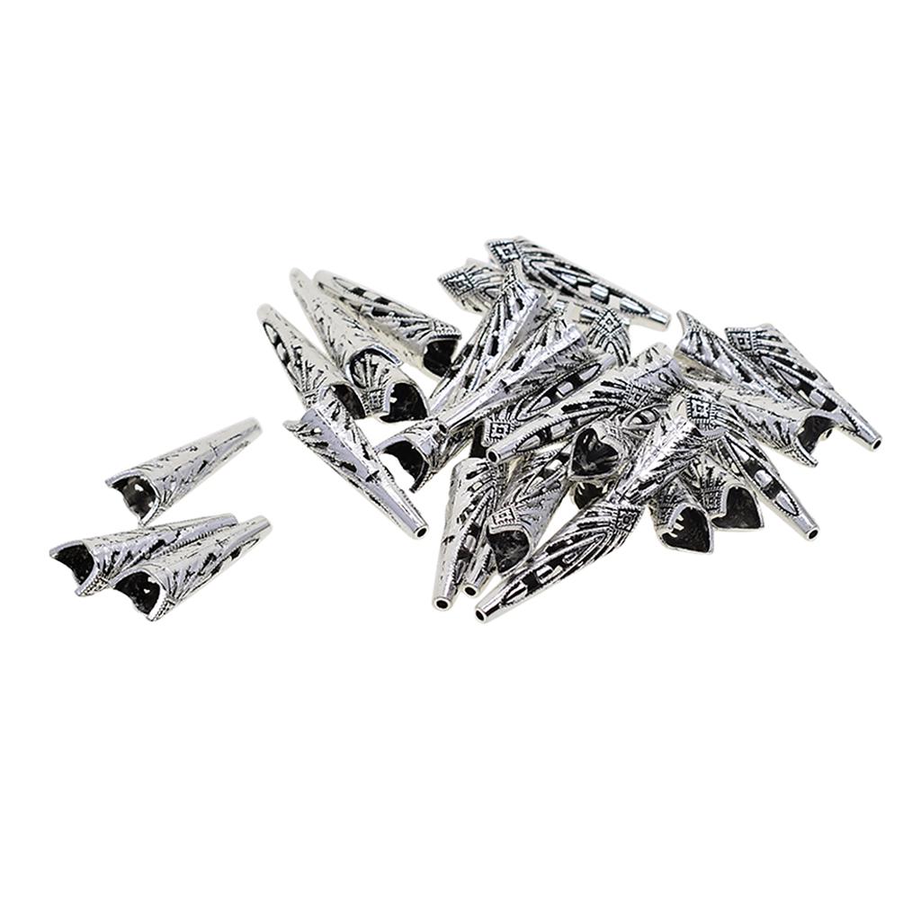 30 stk Horn Dusk Caps Bead End Cap Charm Smykker Funn Håndverk Ornamenter