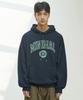 University Arch Embroidered Logo Oversized Hoodie Mht120 [Navy]