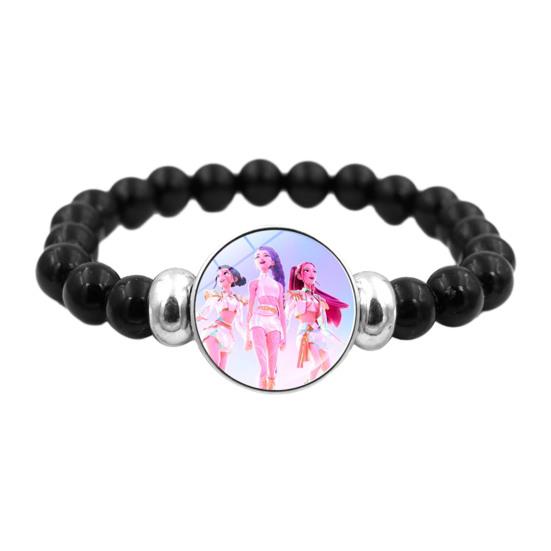 Yousheng Korean Pop Beaded Bracelet Anime Inspired Fashion Bracelet Colorful Beads Bracelet for Women Men Girls Boys Fans