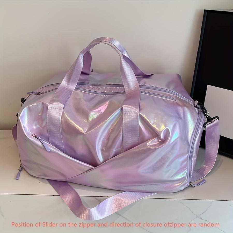 Damen Sport- und Reisetasche mit großem Fassungsvermögen - Sport-Tote aus Nylon mit Schuhfach, verstellbarem Riemen, ideal für Fitness, Reisen, Geschäftsreisen