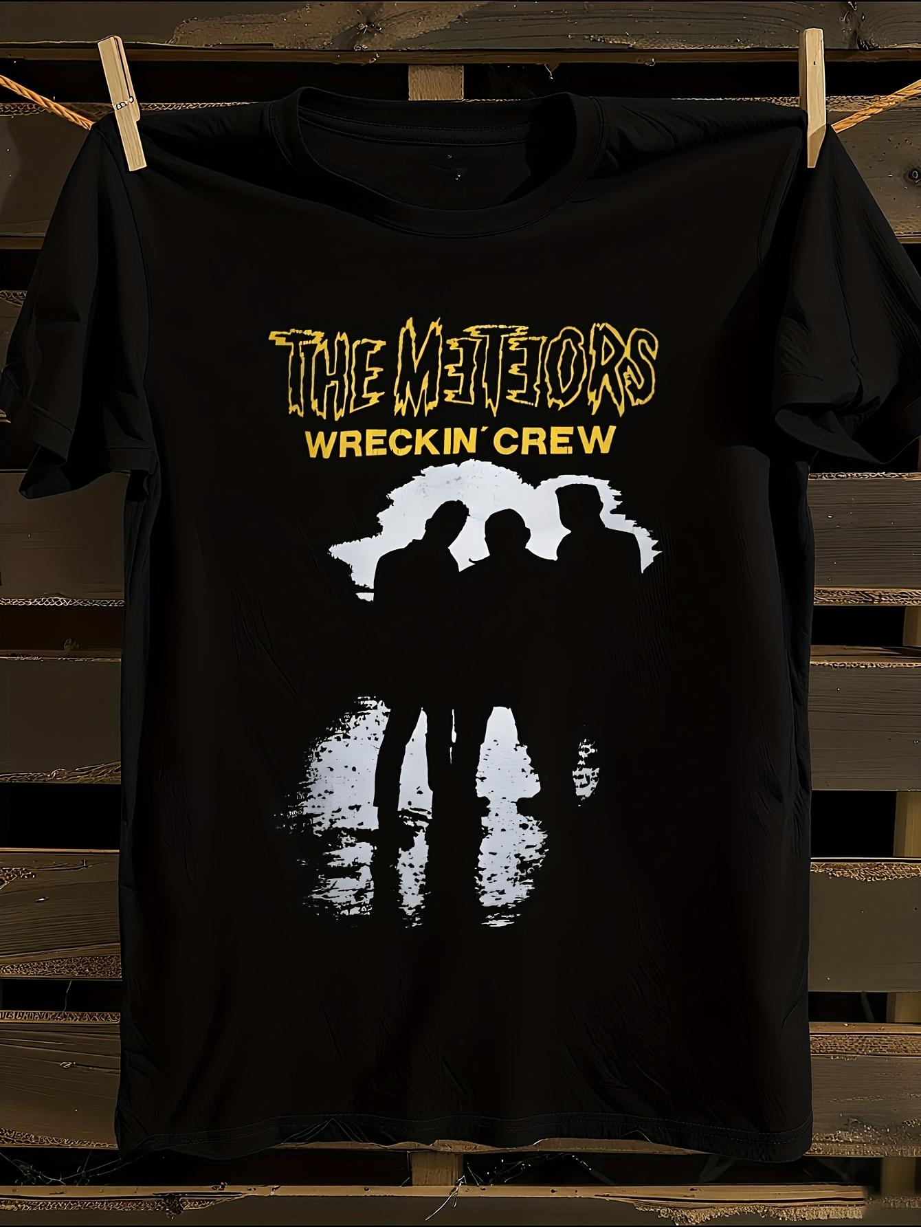 90s The Meteors Wreckin Crew Retro Logo Tshirt S
