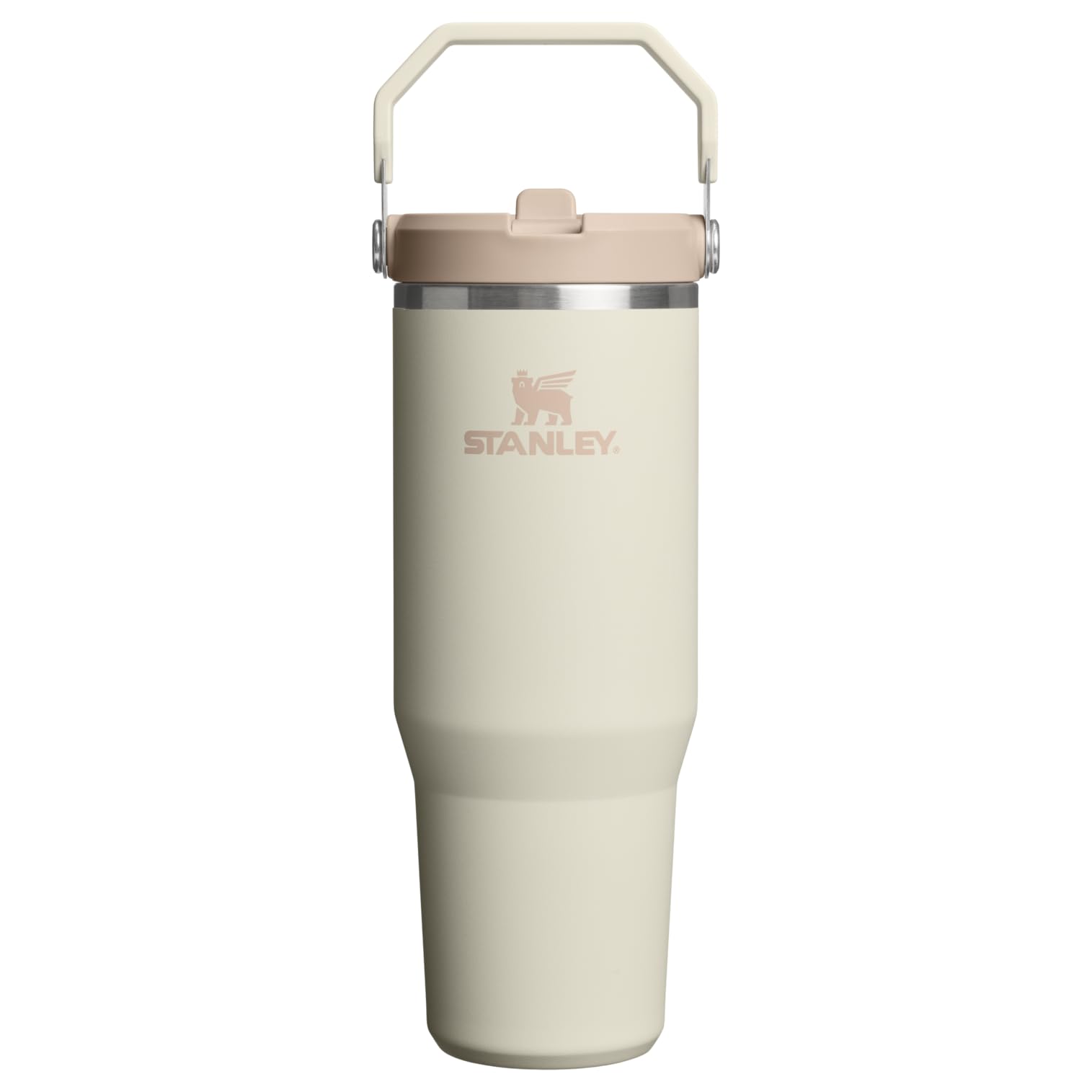 Stanley 1913 Iceflow Flip Straw Vacuum Insulated 30oz 2.0 Tumbler, Cream, 0.89L кремовый