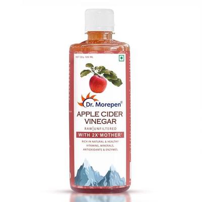 DR. Aceto di Mele MOREPEN | 100% Non Pastorizzato e Fermentato Naturalmente | Per Gestione del Peso, Immunità, Pelle e Capelli | 500ML