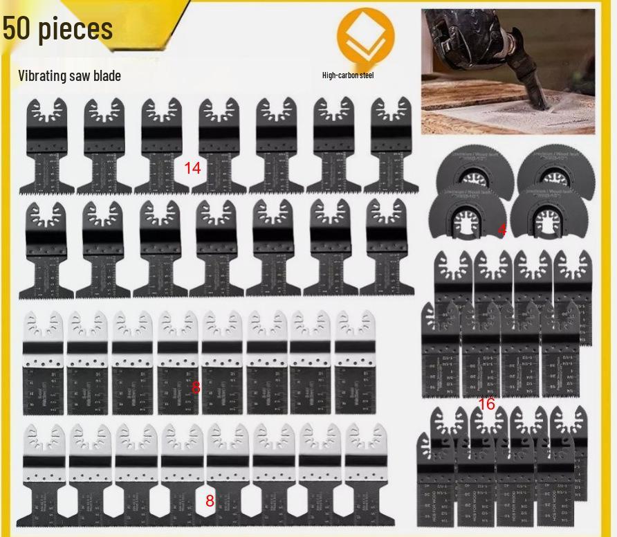 Multitool Electric Saw Blade Set for Woodworking and Metal Cutting