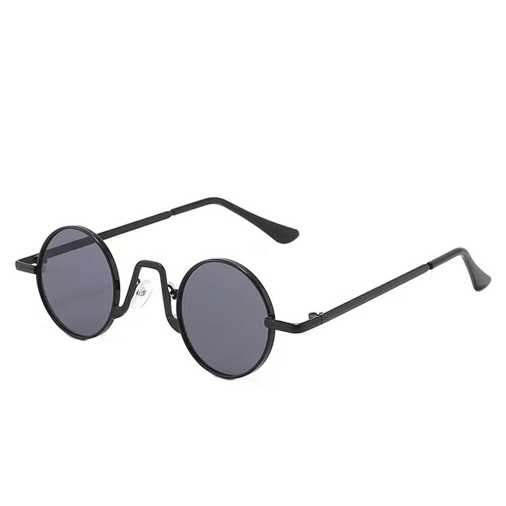 Retro Round Frame Sunglasses Women Men Metal Punk Sun Glasses Steampunk Vintage Goggles Outdoor Driving Unisex UV400 Eyeglasses