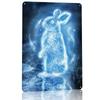 Magical Rabbit Spirit D Printed Texture Poster Personalized Wall Art Retro Metal Tin Signs for Modern Home Decoration Luxury