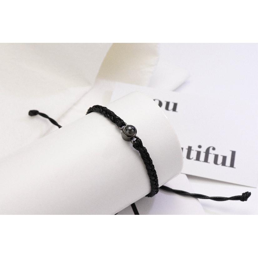 EthShine Personalized 925 Silver Circle Photo Bracelet Projection Bracelets Custom Photo Bracelet Couple Memorial Gift Women