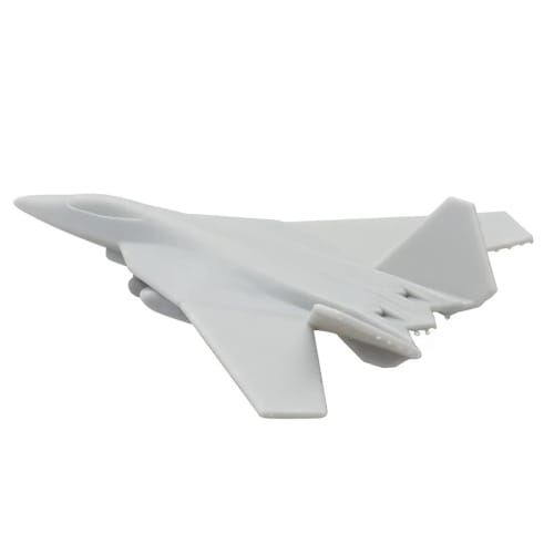 5-Piece F-52 Science Fiction Stealth Fighter Fighter Model with Landing Gear and Opening Wings, 1/2000, 1/700, and 1/350 Scale Airplane Model (1/700 (
