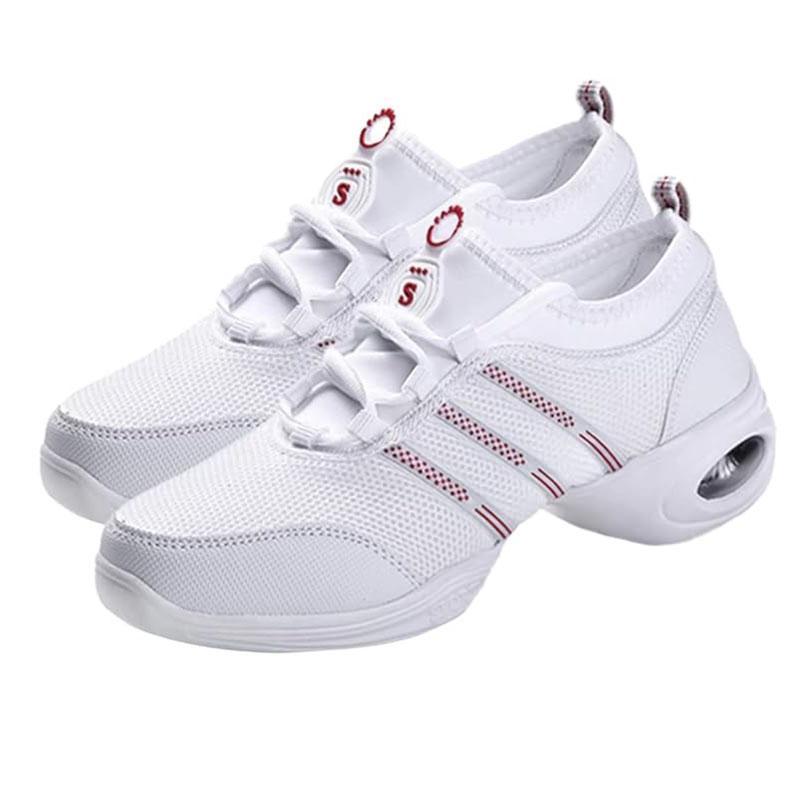 

Женские джазовые туфли Дышащие на шнуровке Женские удобные кроссовки на платформе для танцев ходьбы Zapatos 39