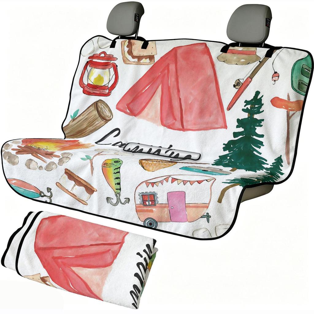 All-Season Universal Rear Car Seat Towel Cover for Gym & Exercise