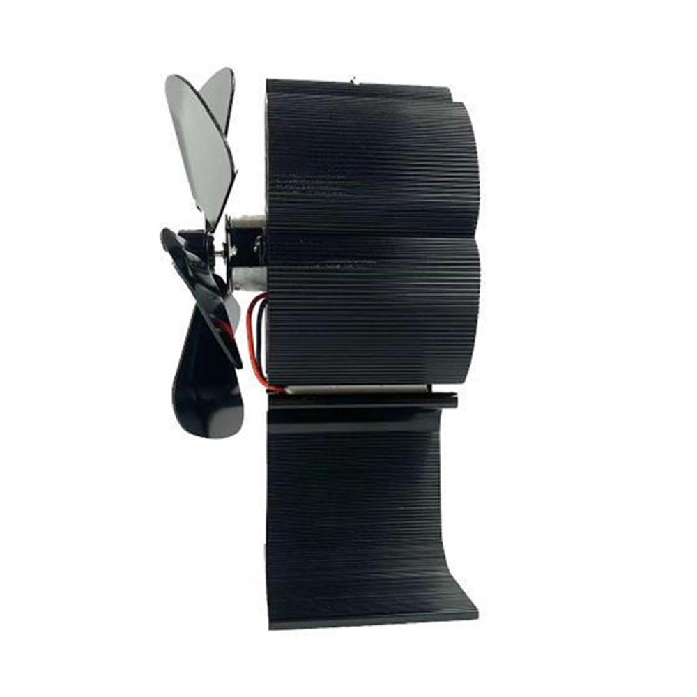 Ventilator de aragaz cu 6 lame, ventilator silențios pentru șemineu, ventilator de aragaz cu aer cald rapid, neelectric