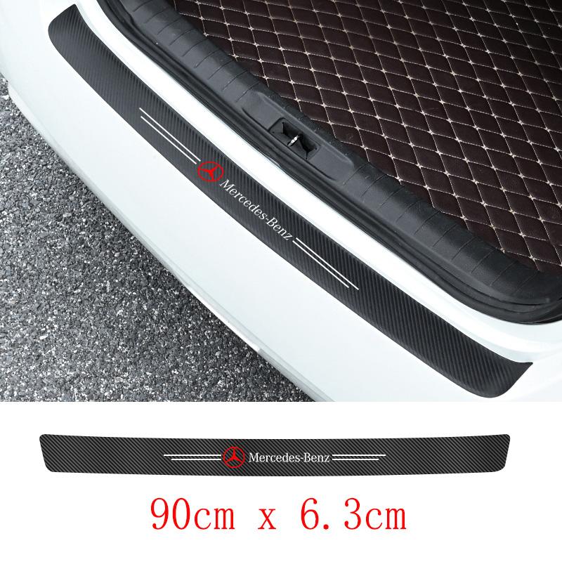 GLC GLB Car Luminous Threshold Protect Auto Emblem Sticker Accessories For Mercedes Benz AMG Brabus Smart Maybach W204 GLC CLA