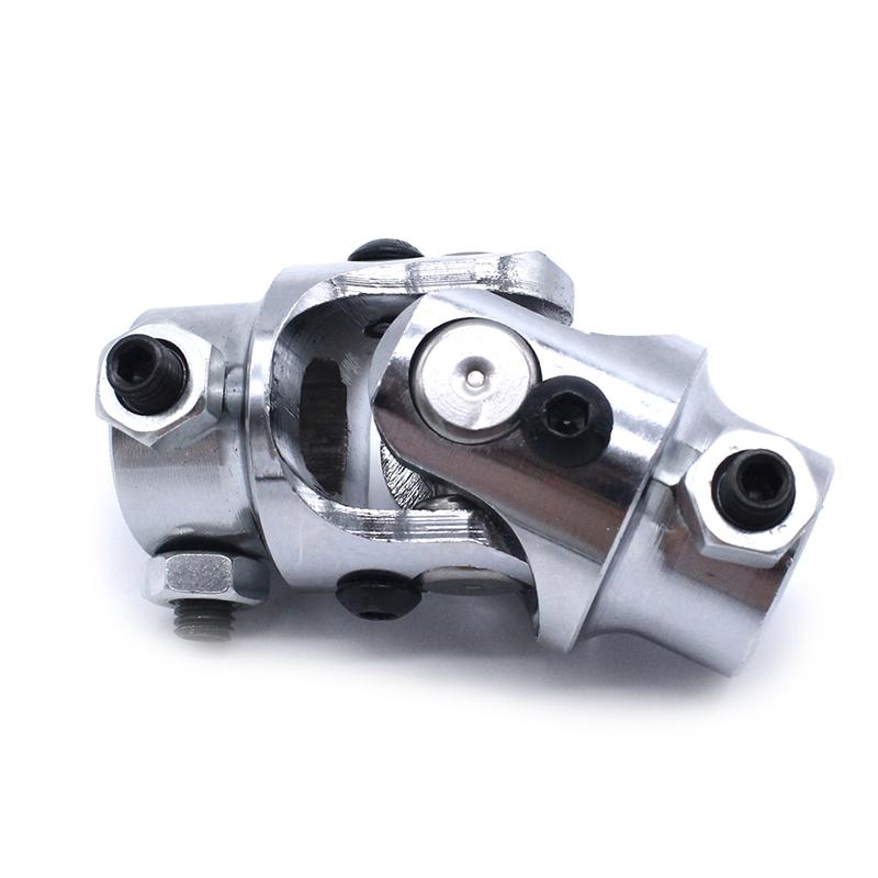 For Mustang II Power Rack Car Spare Parts 3/4-36 Spline X 3/4Inch DD Smooth Chrome Universal Steering Shaft U Joint