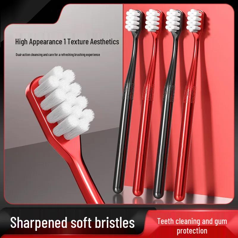 Luxury Soft Bristle Toothbrush Set for Adults - Portable, Individually Packaged, Ideal for Home Use and Travel