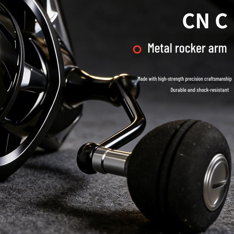 Cross-border Long-casting Gapless Spinning Reel with Slanted Mouth, Metal Line Cup and Foot Base for Anchor Fishing