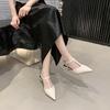 Fashion New Style Popular Summer Women's Gladiator Low Heels Women Sandals Fashion Pointed Toe Dress Street Style Pumps Zapatos De Mujer