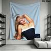 Sabrina Carpenter Wall Tapestry Aesthetic Wall Hanging Printed Fabric Blanket Decorative Tapestries for Bedroom Living Room Home Decor